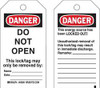 BRADY SPC ABSORBENTS 65447 DANGER TAG 5-3/4 X 3 IN CARDSTOCK PK25