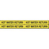 BRADY SPC ABSORBENTS 7148-4 D3415 PIPE MRKR HOT WATER RETURN 3/4TO2-