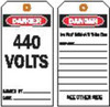 BRADY SPC ABSORBENTS 86650 DANGER TAG 5-3/4 X 3 IN CARDSTOCK PK100