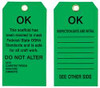 BRADY SPC ABSORBENTS 89017 TAG,7 IN H,4 IN W,POLYESTER,PK10
