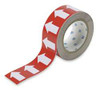 BRADY SPC ABSORBENTS 91426 D3612 ARROW TAPE WHITE/RED 1 IN W 90 FT  BRADY SPC ABSORBENTS 91426 D3612 ARROW TAPE WHITE/RED 1 IN W 90 FT