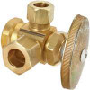 BRASS CRAFT R3701RX RD BRASS DUAL OUTLET STOP VALVE, 1/2-IN. X  BRASS CRAFT R3701RX RD BRASS DUAL OUTLET STOP VALVE, 1/2-IN. X