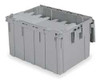 BUCKHORN 39280 ATTACHED LID CONTAINER,3.8 CU FT,GRAY