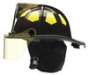 BULLARD US6BK6L G8587 FIRE HELMET BLACK FIBERGLASS