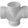 GENOVA PRODUCTS INC 73515 TEE DWV SANITARY DBL HUB 1-1/2