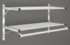 GLARO INC. 502-36SA COAT RACK 2 SHELVES 36 IN W SATIN ALUM