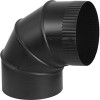 IMPERIAL MANUFACTURING BM0013 ADJUSTABLE STOVE-PIPE ELBOW, BLACK, 24 G