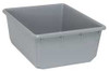 QUANTUM STORAGE SYSTEMS TUB2419-9GY 100 LB LOAD CAPACITY GRAY POLYPROPYLENE 
