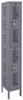 HALLOWELL U1258-2HDV-HG VENTILATED WARDROBE LOCKER 78 IN H GRAY