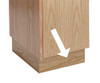 HALLOWELL WCB128W-RO LOCKER PEDESTAL BASE WOOD W 12 D 18 H 4