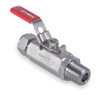 HAM-LET H-795-SS-NL-1/4 x 1/4-T-LD SS BALL VALVE,MNPT X TUBE,1/4 IN
