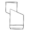 HANCOR 0465AA DRAIN DOWNSPOUT ADAPTER 3X3X4 