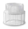 HARVEL CLEAR H436025LS MALE ADAPTER 40 2-1/2 IN. MNPT X SOLVENT