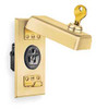 HUBBELL HBL96067 COVER KEY LOCKED PLUG BRASS