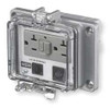 HUBBELL PR205EB 1 PORT, 3 POWER RECEPTACLE, ETHERNET, CL