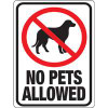 HY-KO PRODUCTS 20616 SIGN NO PETS ALLOWED PLASTIC