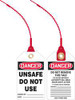 ACCUFORM SIGNS TAK613 LOOP N LOCK DANGER TAG 5-7/8X3-3/8 PK10