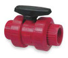 CHEMTROL T65TB-V 1/2 KYNAR(R) BALL VALVE INLINE FNPT 1/2 IN