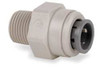 JOHN GUEST PI011224S-PK10 STRAIGHT ADAPTER 3/8 IN TUBE OD PK 10