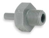 JOHN GUEST PI050821S-PK10 STEM ADAPTER 1/4 IN TUBE OD GRAY PK 10