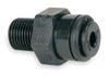 JOHN GUEST PM010401E-PK10 MALE CONNECTOR 4MM TUBE OD BLACK PK 10