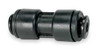 JOHN GUEST PM0404E-PK10 UNION CONNECTOR 4MM TUBE OD BLACK PK 10