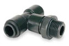 JOHN GUEST PM100501E-PK10 SWIVEL BRANCH TEE 5MM TUBE OD BLK PK 10