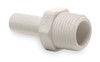 JOHN GUEST PP051222W-PK10 STEM ADAPTER TUBE OD 3/8 IN POLY PK 10