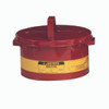 JUSTRITE MFG COMPANY 10575 2 GALLON CAPACITY, COATED STEEL, RED BEN
