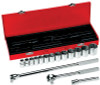 KLEIN TOOLS 65512 1/2-INCH DRIVE SOCKET WRENCH SET, 16-PIE