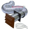 LAMBRO INDUSTRIES 1369B VENT KIT DRYER PLST 4INX5FT BR
