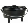 LODGE MFG CO L10CO3 4QT CAMP DUTCH OVEN WITH LID  