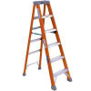 LOUISVILLE LADDER FS1506 FIBERGLASS HEAVY DUTY STEP LADDER,ORANGE