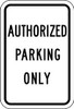 LYLE RP-004-12HA PARKING SIGN 18 X 12IN BK/WHT TEXT