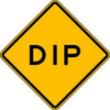 LYLE W8-2-24HA TRAFFIC SIGN 24 X 24IN BK/YEL DIP TEXT