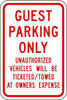 LYLE RP-121-12HA PARKING SIGN 18 X 12IN R/WHT TEXT
