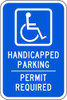 LYLE HC-007-12HA D9644 PARKING SIGN 18 X 12IN WHT/BL G-53