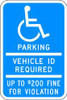 LYLE HC-MN01-12HA PARKING SIGN 18 X 12IN WHT/BL HDCP