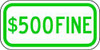 LYLE HCP-013-12HA D9586 PARKING SIGN 6 X 12IN GRN/WHT $500