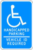 LYLE HC-TX01-12HA PARKING SIGN 18 X 12IN WHT/BL HDCP