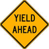 LYLE LW3-2A-24DA TRAFFIC SIGN 24 X 24IN BK/YEL DMD GR AL