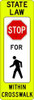 LYLE R1-6A-12FA D9766 TRAFFIC SIGN 36 X 12IN R BW/FLUOR 