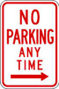 LYLE R7-1R-12HA D9683 PARKING SIGN 18 X 12IN R/WHT R7-1R