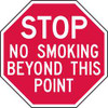 LYLE ST-023-6HA NO SMOKING SIGN 6 X 6IN WHT/R AL ENG