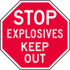 LYLE ST-039-6HA FACILITY SIGN 6 X 6IN WHT/R AL ENG TEXT
