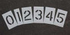 RAE STL-116-8040 PAVEMENT STENCIL 4 IN NUMBER KIT 1/16