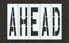 RAE STL-116-74828 PAVEMENT STENCIL AHEAD 48 IN