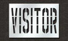 RAE STL-116-73634 PAVEMENT STENCIL VISITOR 36 IN