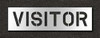RAE STL-116-71034 PAVEMENT STENCIL VISITOR 10 IN