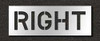 RAE STL-116-71021 PAVEMENT STENCIL RIGHT 10 IN